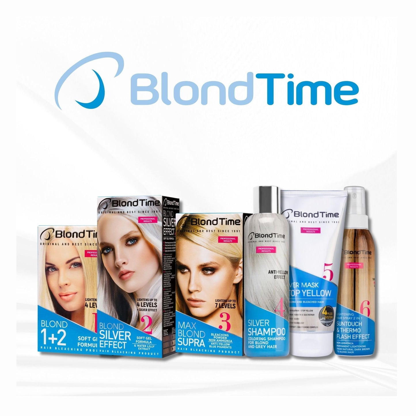 BLOND TIME Bleekpoeder voor 7 Tinten Lichter Haar - 102ml | MISTER33.COM