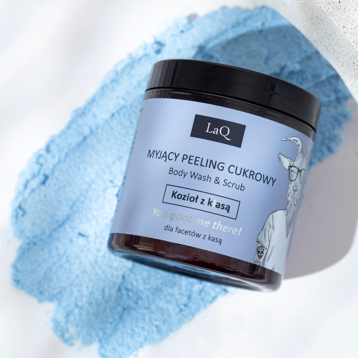 LaQ Body Wash & Scrub Grinding Paste Hoppy Goat - 220g | MISTER33.COM