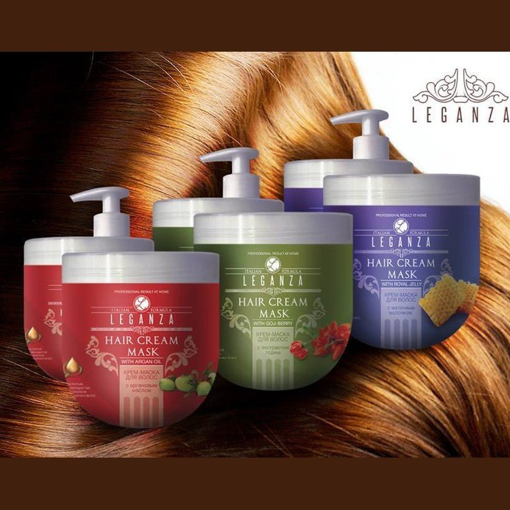 LEGANZA Leganza Haarmasker Crème XXL Honing - 1000ml | MISTER33.COM