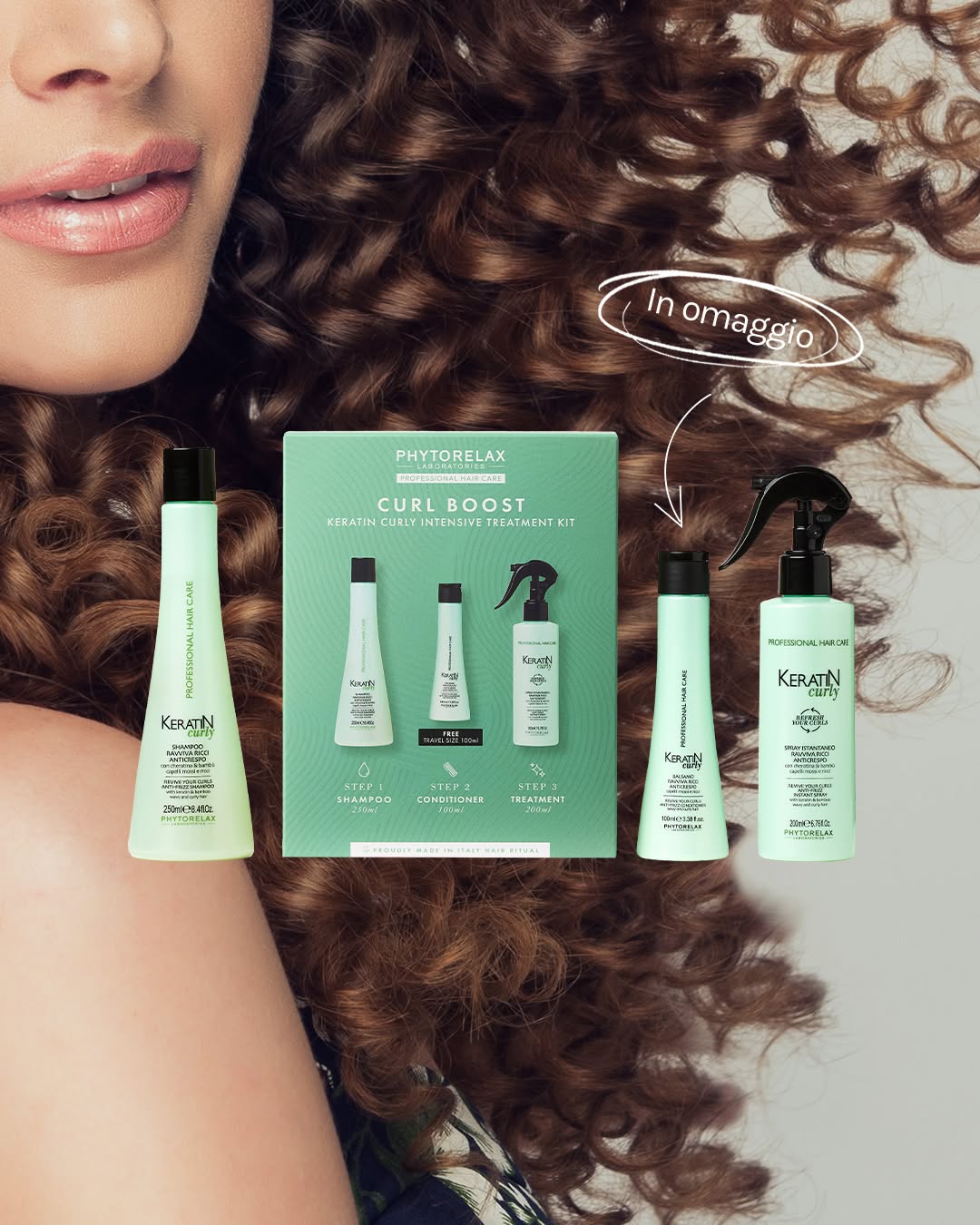 PHYTORELAX Curly Anti-frizz Haarcrème voor Krullend Haar - 200ml | MISTER33.COM