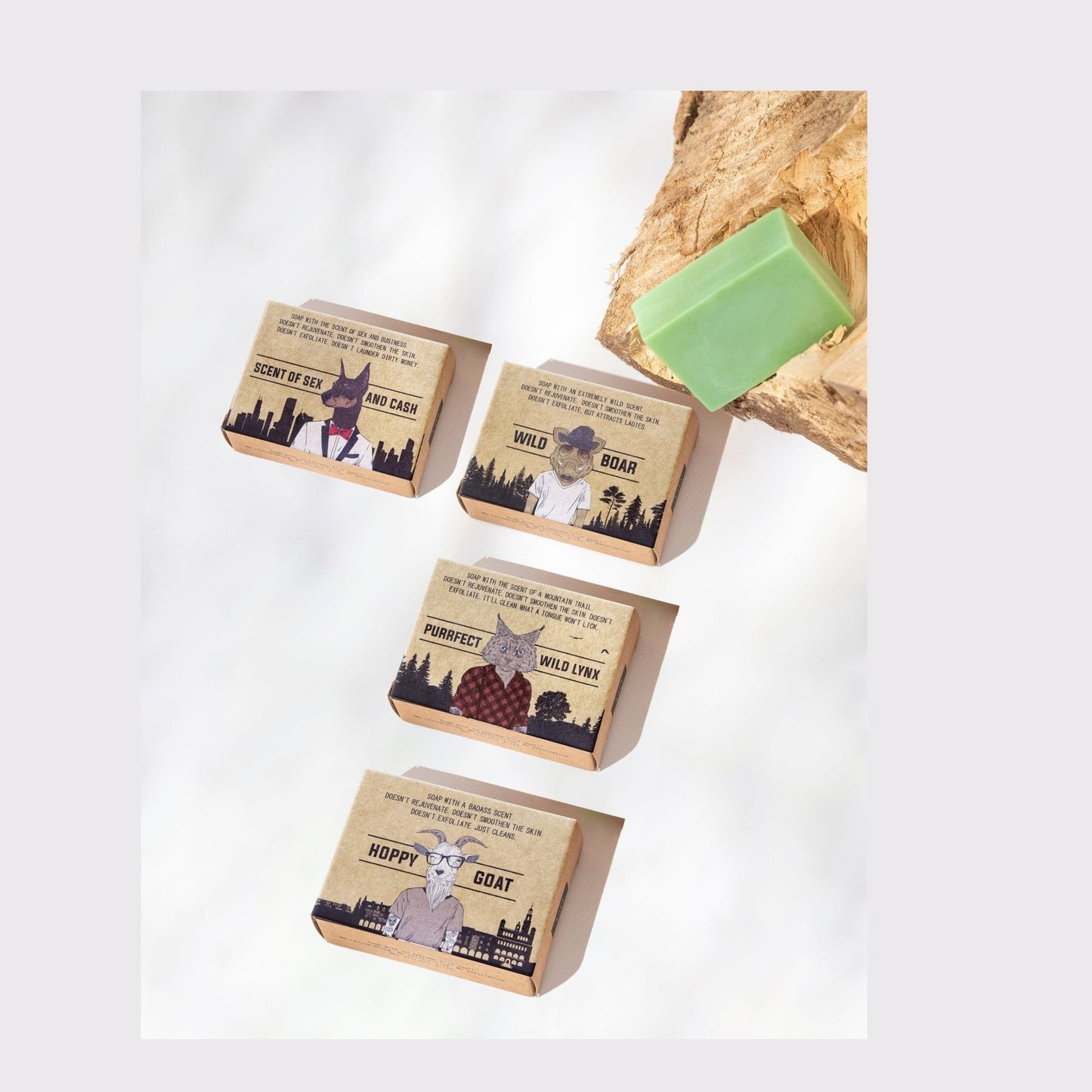 LaQ Soap Bar Wild Boar Natuurlijke Glycerine Zeep - 85g | MISTER33.COM