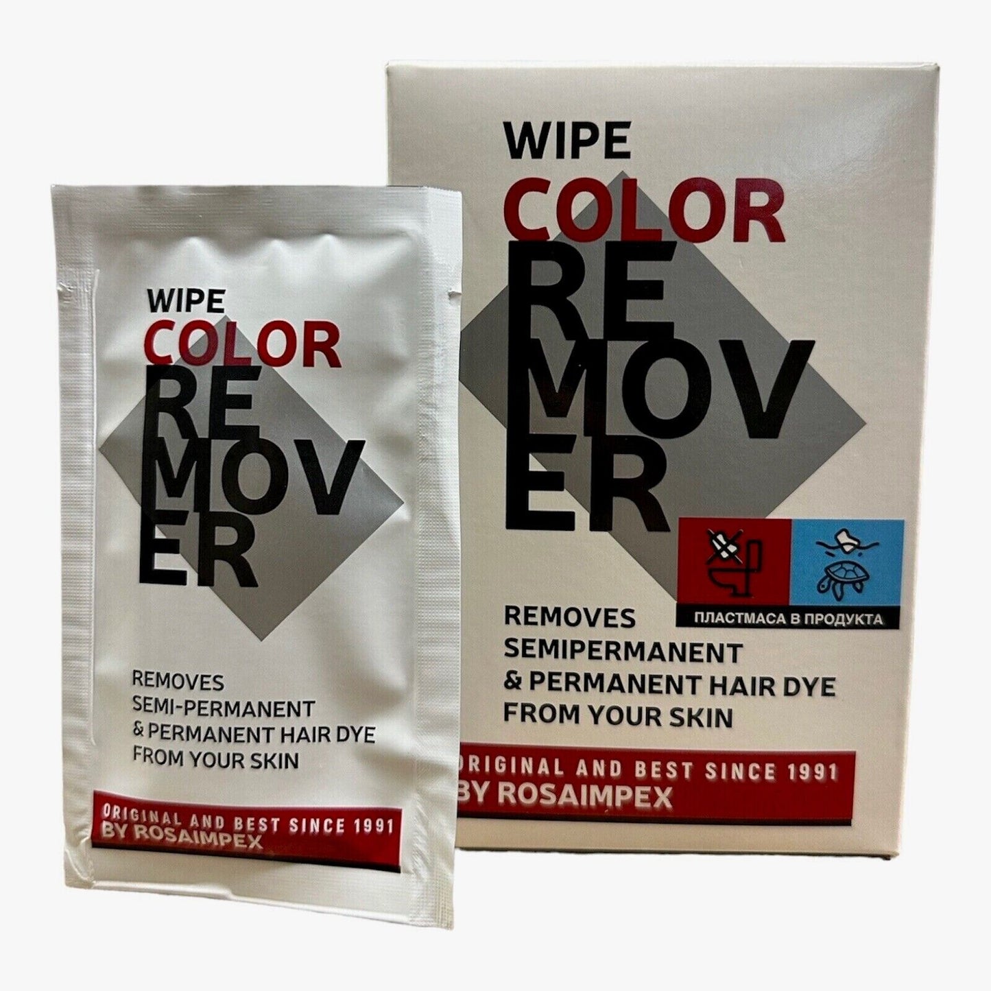 DECOLOR TIME Wipe Color Remover Verwijdert Haarverf van je Huid - 20 stuks | MISTER33.COM
