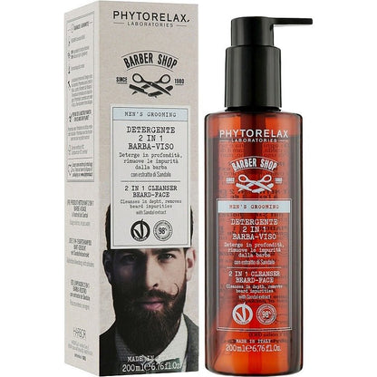 PHYTORELAX 2 in 1 Cleanser - Reiniger voor Baard & Gezicht - 200ml | MISTER33.COM