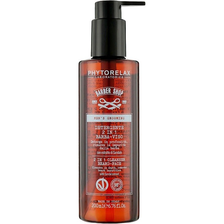 PHYTORELAX 2 in 1 Cleanser - Reiniger voor Baard & Gezicht - 200ml | MISTER33.COM