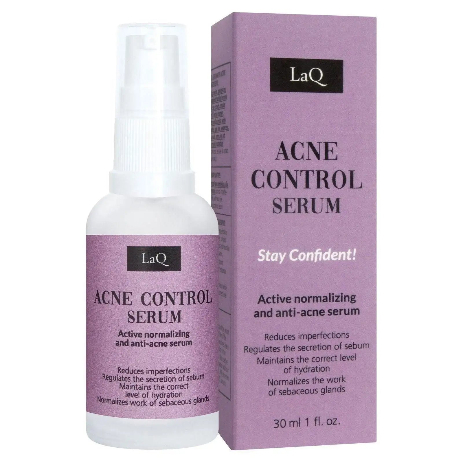 LaQ Acne Control Niacinamide Serum - Gezichtsserum tegen Acne en Onzuiverheden - 30ml | MISTER33.COM