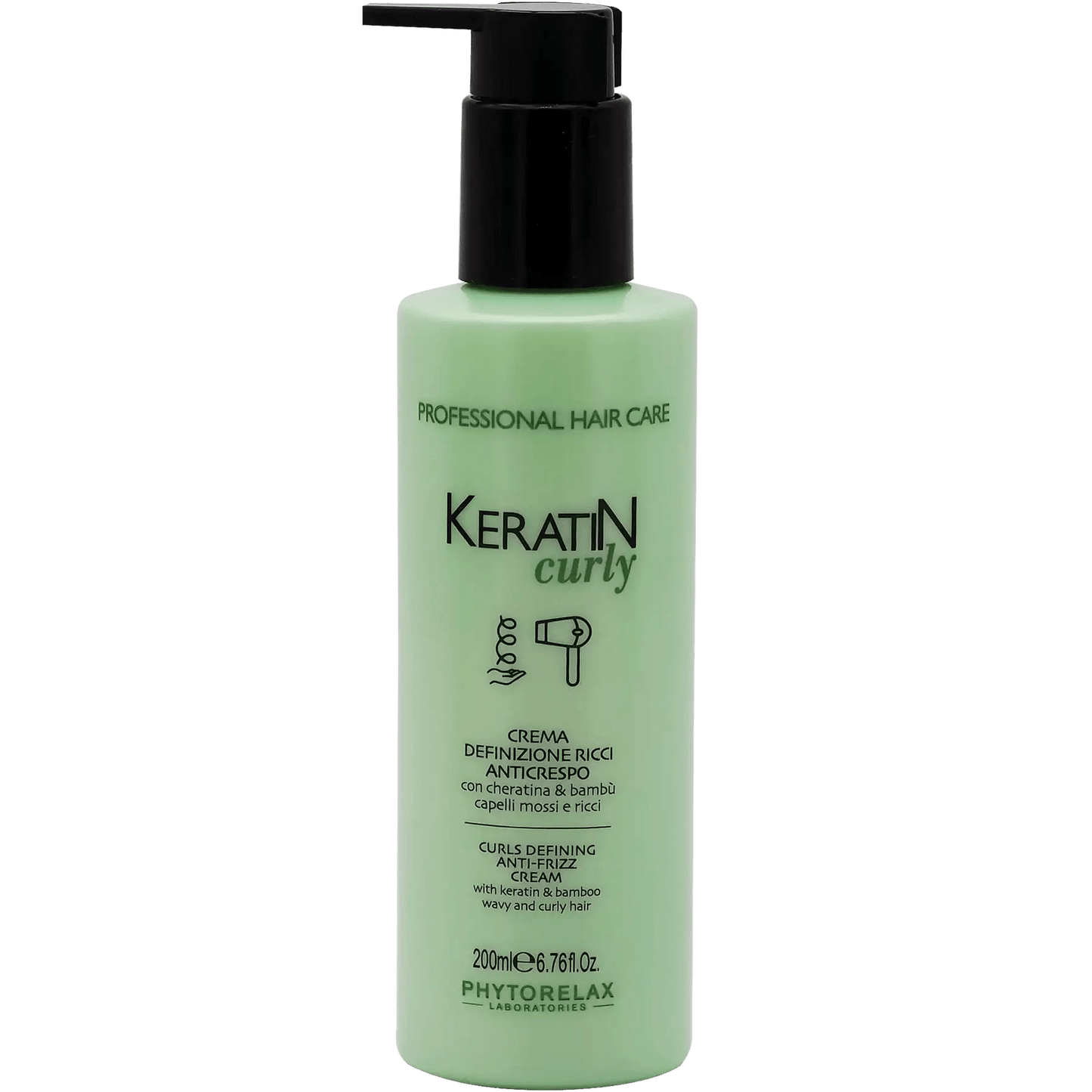PHYTORELAX Anti - frizz Keratine Haarcrème Krullend Haar - 200ml | MISTER33.COM
