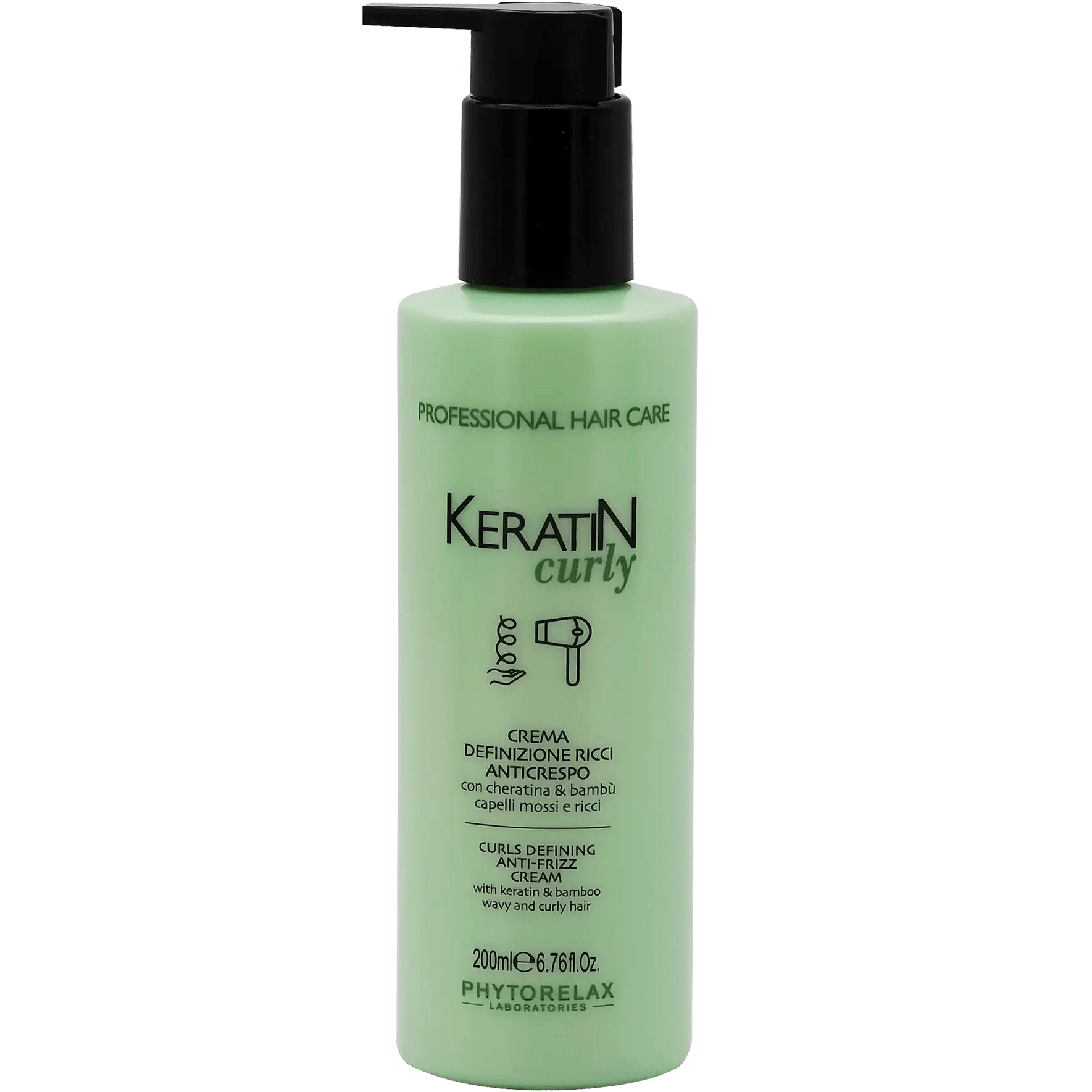 PHYTORELAX Anti - frizz Keratine Haarcrème Krullend Haar - 200ml | MISTER33.COM