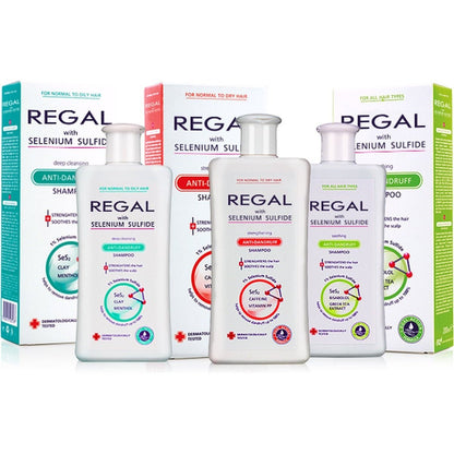 REGAL Anti - roos Shampoo Selenium Sulfide Normaal tot Droog Haar - 200ml | MISTER33.COM