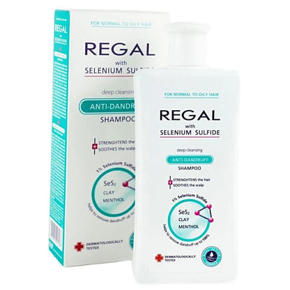 REGAL Anti - roos Shampoo Selenium Sulfide Normaal tot Vet Haar - 200ml | MISTER33.COM