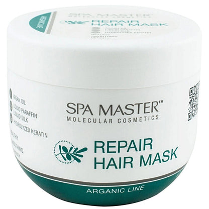 SPA MASTER Argan Haarmasker Droog tot Beschadigd Haar - 500ml | MISTER33.COM