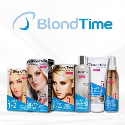 BLOND TIME Bleekgel met Zilvereffect voor 4 Tinten Lichter Haar - 135ml | MISTER33.COM