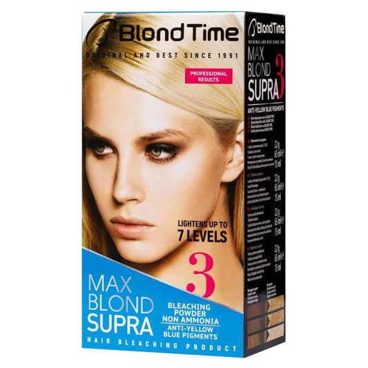 BLOND TIME Bleekpoeder voor 7 Tinten Lichter Haar - 102ml | MISTER33.COM