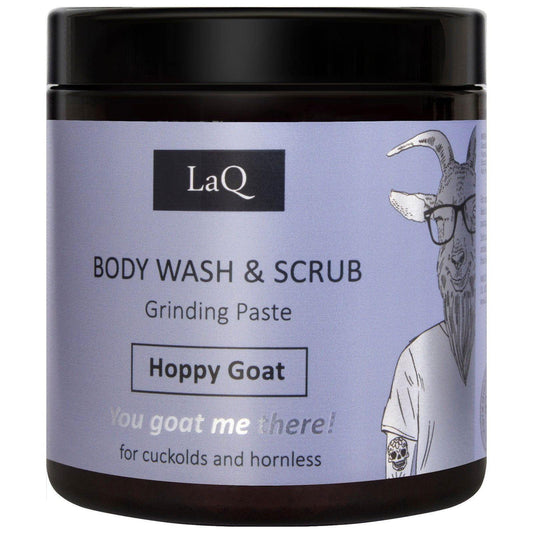 LaQ Body Wash & Scrub Grinding Paste Hoppy Goat - 220g | MISTER33.COM