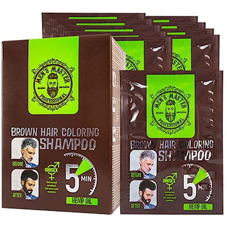 MEN'S MASTER Coloring Shampoo Zwart of Bruin - 250ml | MISTER33.COM