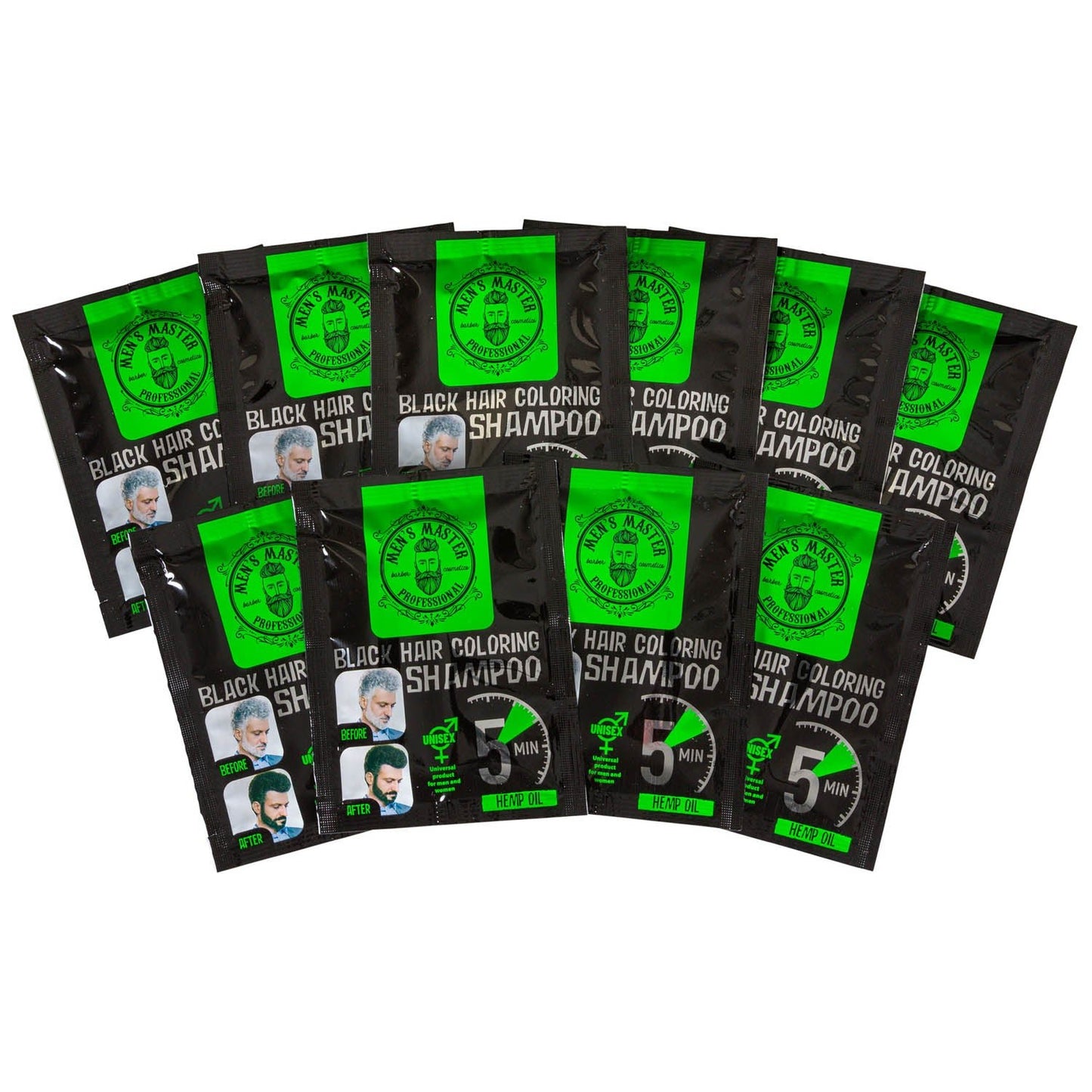 MEN'S MASTER Coloring Shampoo Zwart of Bruin - 250ml | MISTER33.COM