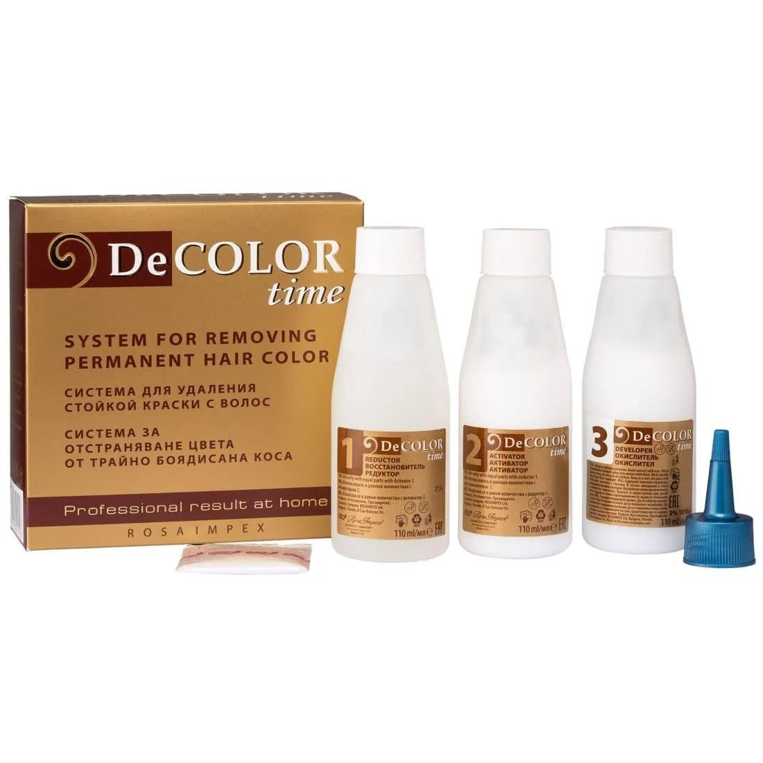 DeCOLOR time Bleeksysteem – inhoud van de verpakking
