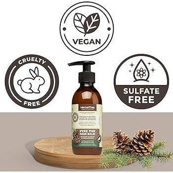 HERBAL TIME Dennenhars Shampoo voor Eczeem/Psoriasis/Roos/Jeuk/Gevoelige hoofdhuid - 240ml | MISTER33.COM