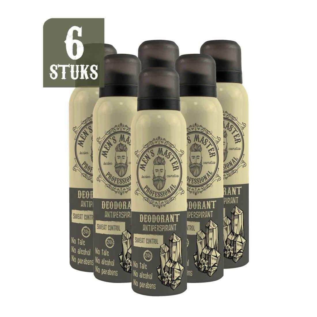 MEN'S MASTER Deodorant 6 stuks Voordeelverpakking - 900ml - MISTER33.COM