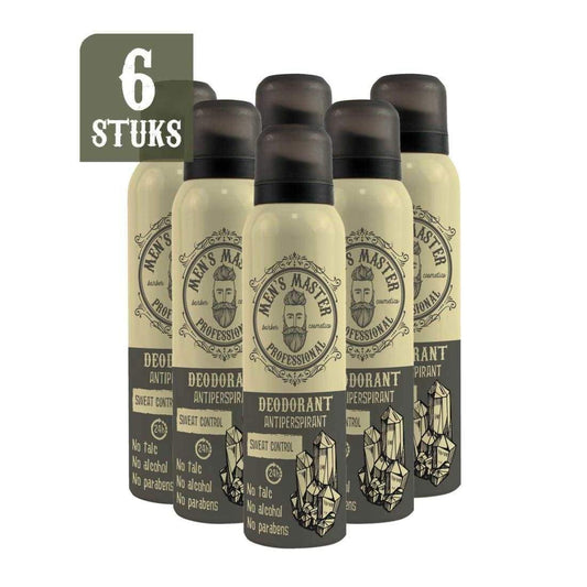 MEN'S MASTER Deodorant 6 stuks Voordeelverpakking - 900ml - MISTER33.COM