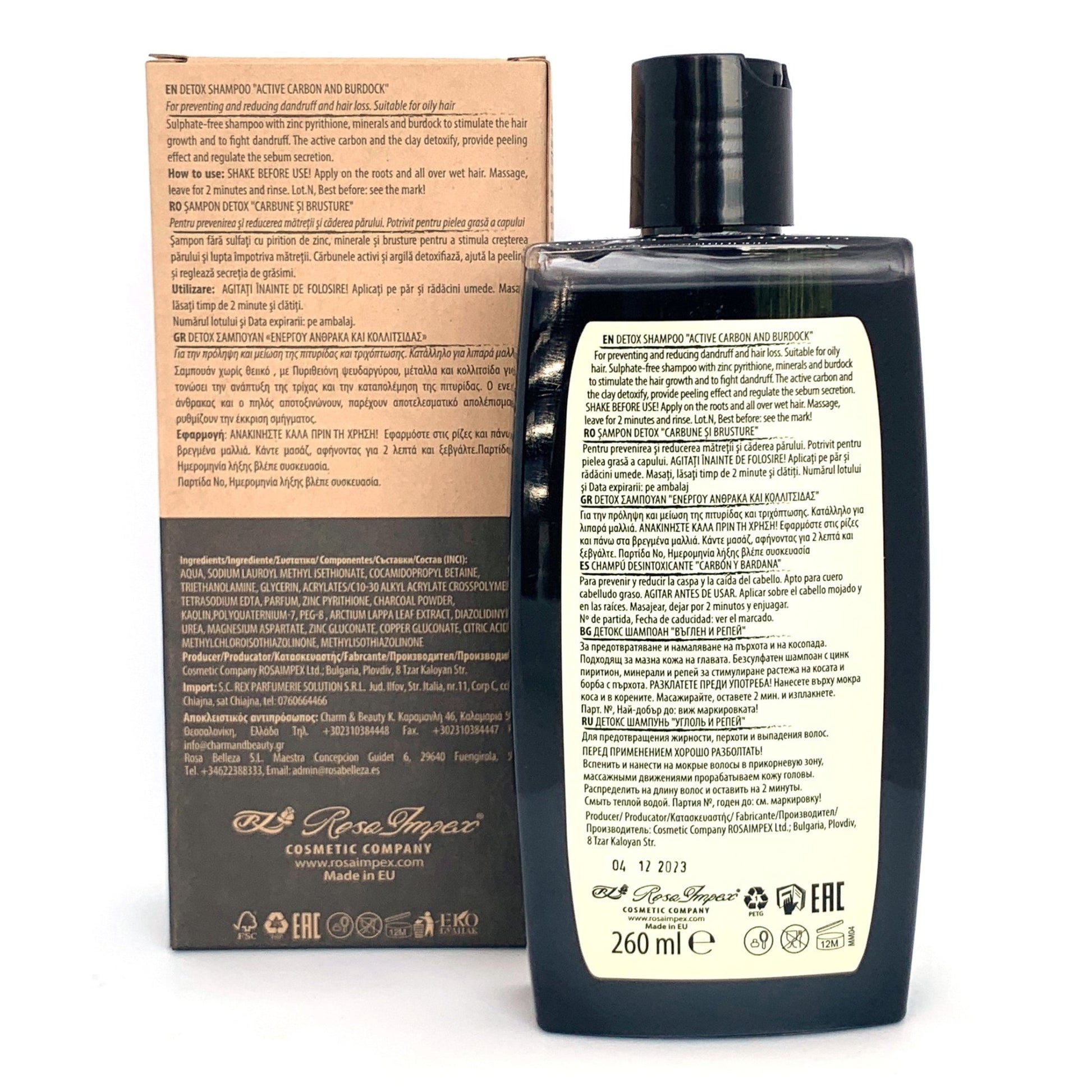 MEN'S MASTER Detox Shampoo Anti - Roos - 260ml | MISTER33.COM