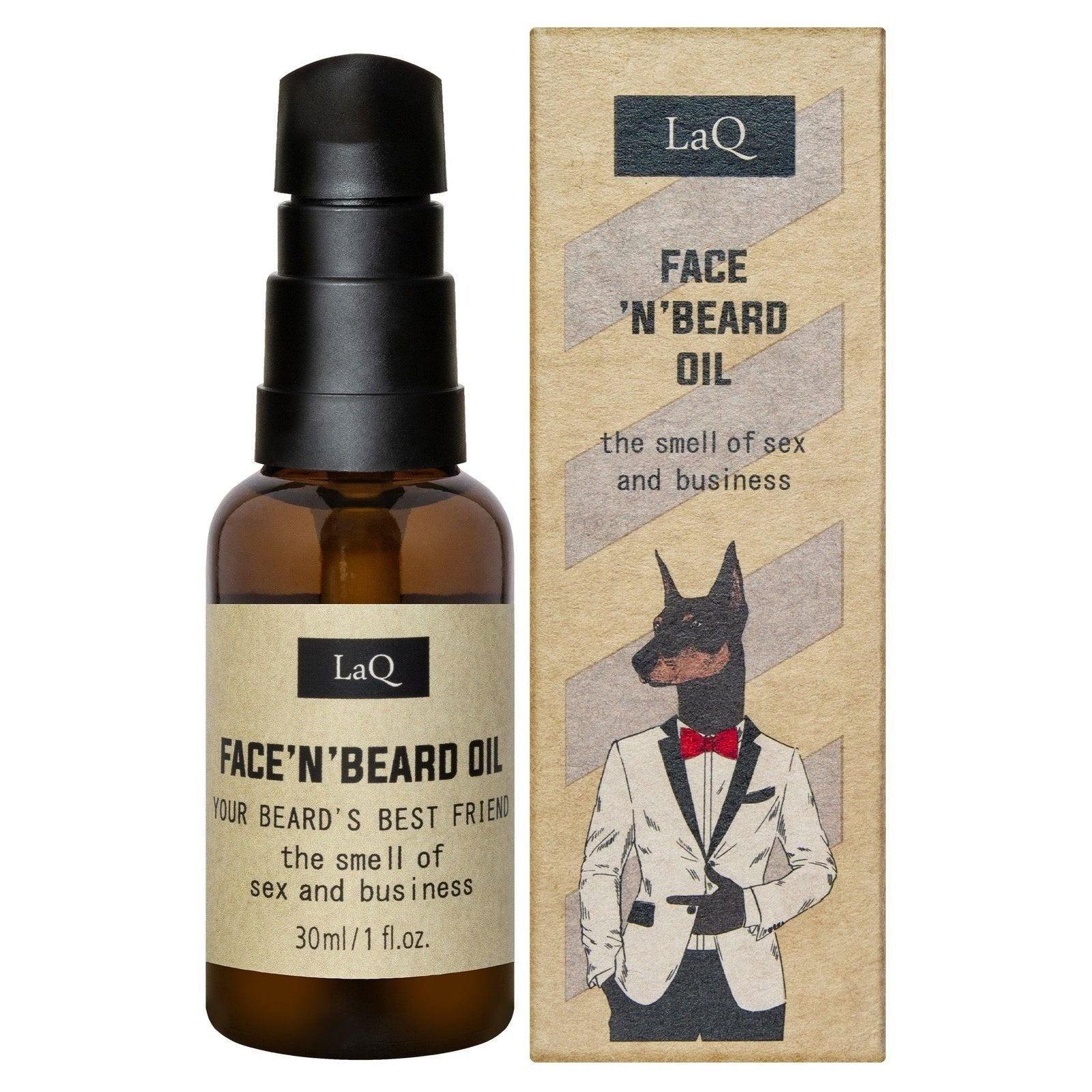 LaQ Face 'n' Beard Oil Doberman Baardolie - 30ml | MISTER33.COM