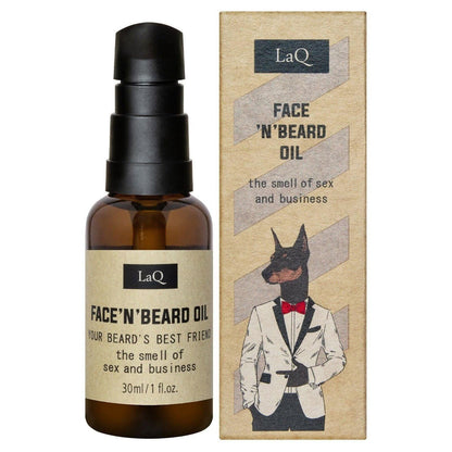 LaQ Face 'n' Beard Oil Doberman Baardolie - 30ml | MISTER33.COM