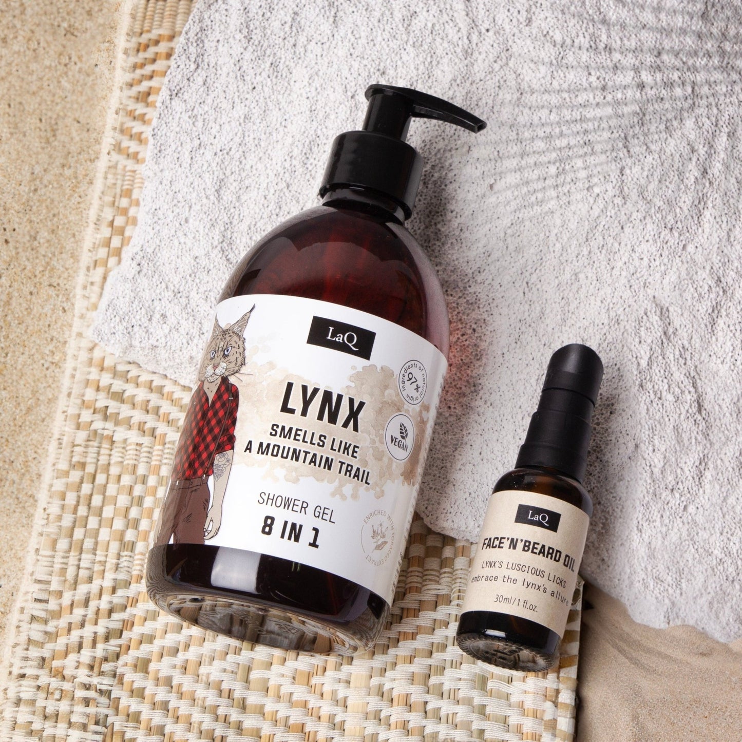 LaQ Face 'n' Beard Oil Lynx Baardolie - 30ml | MISTER33.COM