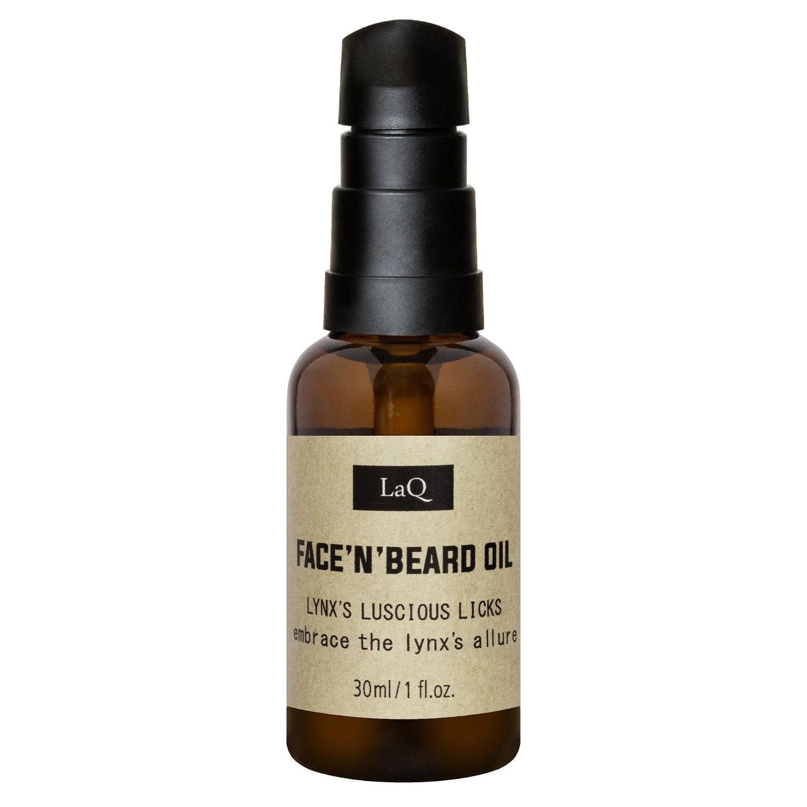 LaQ Face 'n' Beard Oil Lynx Baardolie - 30ml | MISTER33.COM