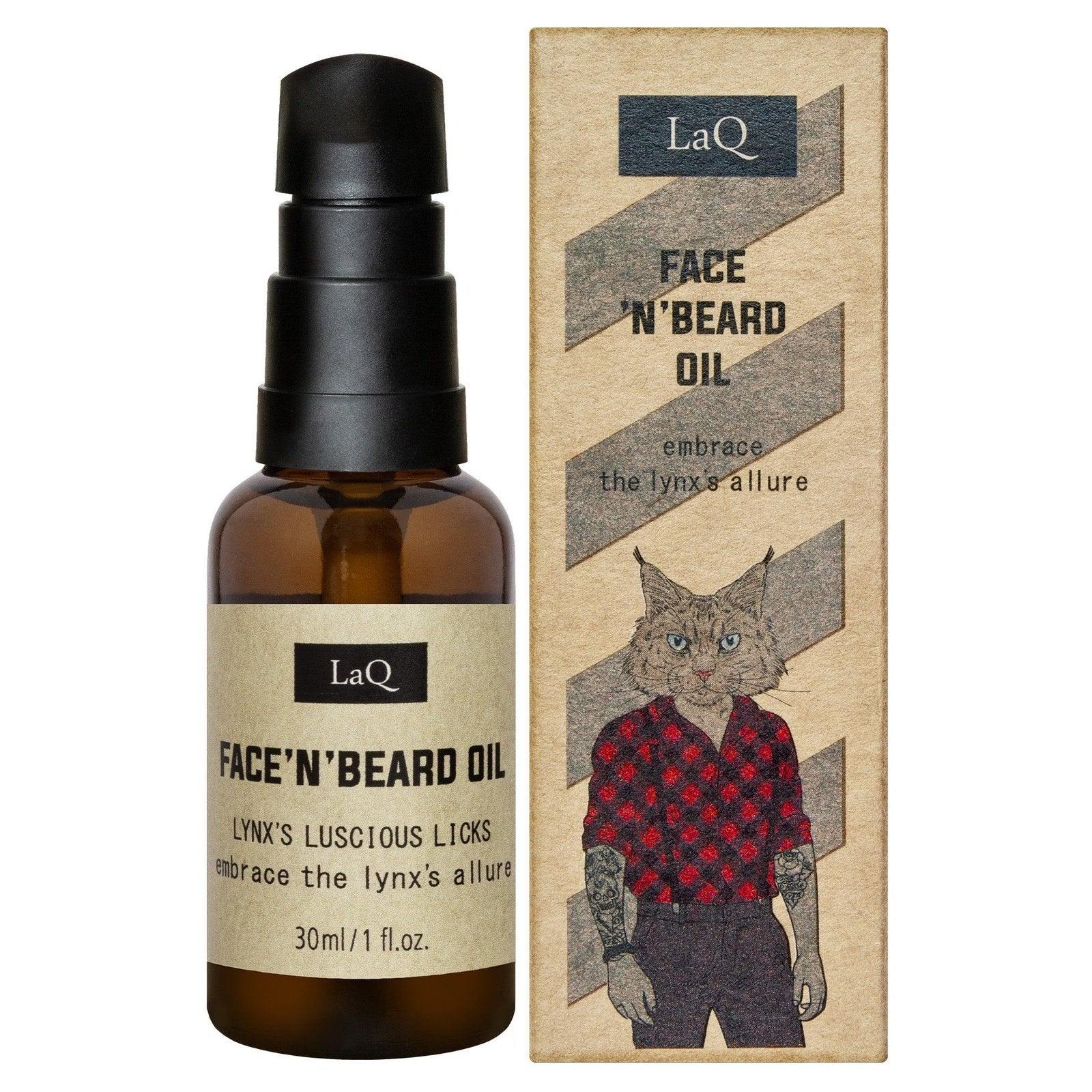 LaQ Face 'n' Beard Oil Lynx Baardolie - 30ml | MISTER33.COM