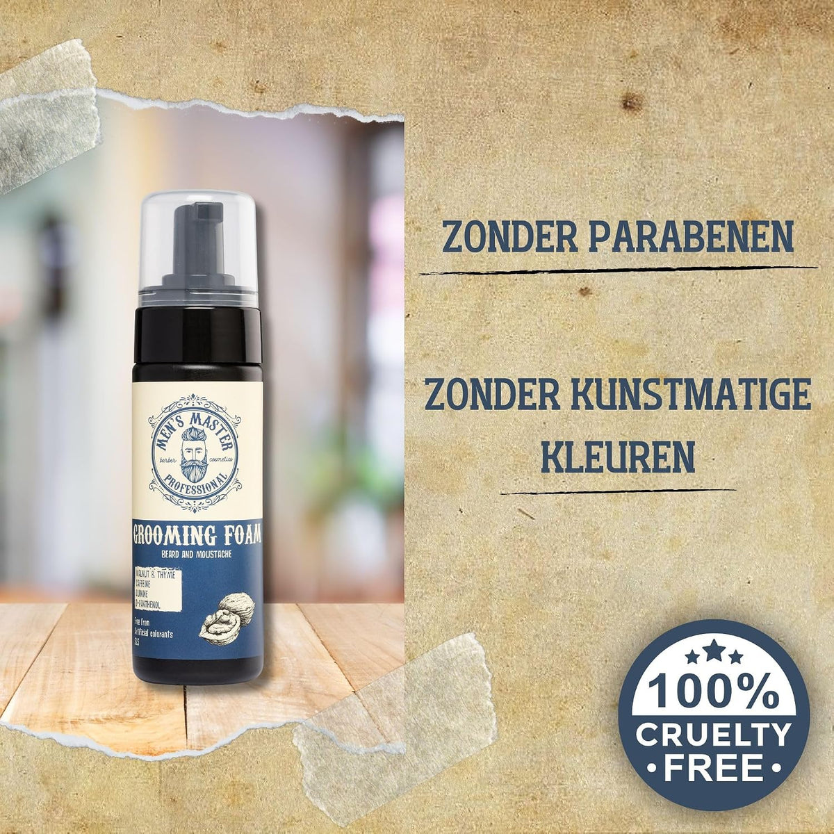 Men's Master Grooming Foam for Beard and Moustache – 150ml