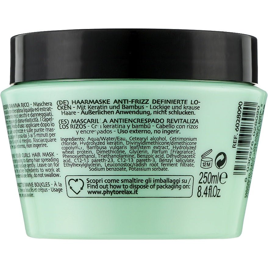 PHYTORELAX Haarmasker Anti - Frizz Keratine Krullend Haar - 250ml | MISTER33.COM
