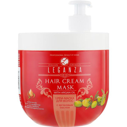 LEGANZA Haarmasker Crème XXL Arganolie - 1000ml | MISTER33.COM