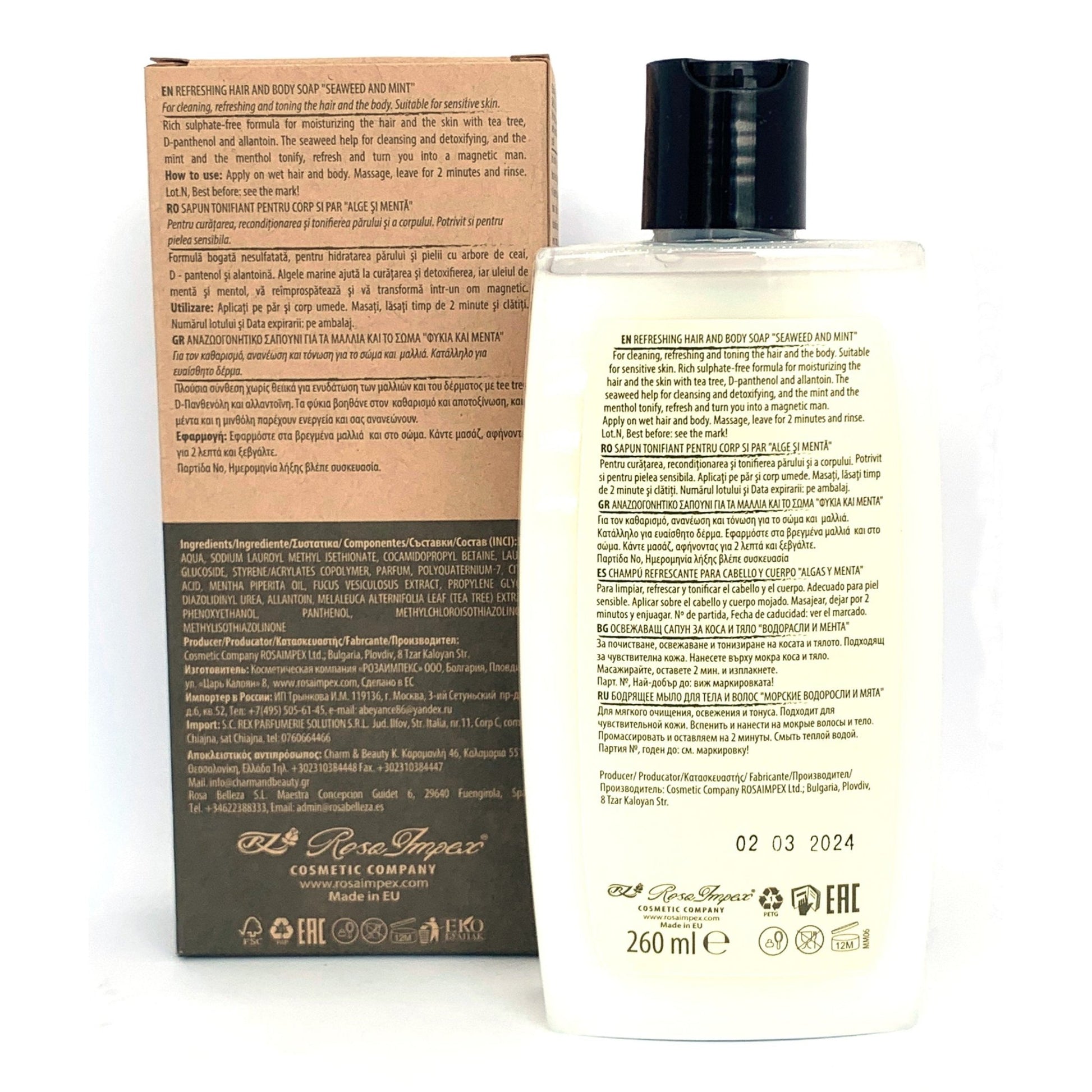 MEN'S MASTER Hair & Body Soap 6 Stuks Voordeelverpakking - 1560ml | MISTER33.COM