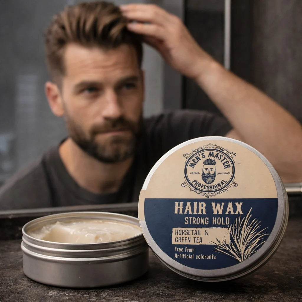 Men's Master Hair Wax – Strong Hold, Non-Sticky – 100ml