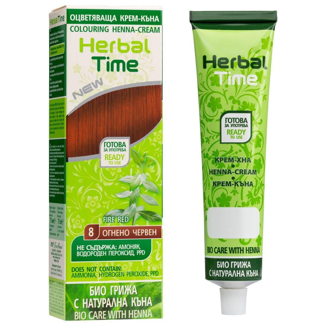 HERBAL TIME Henna Haarverf zonder Ammoniak/PPD/Peroxide - 75ml | MISTER33.COM