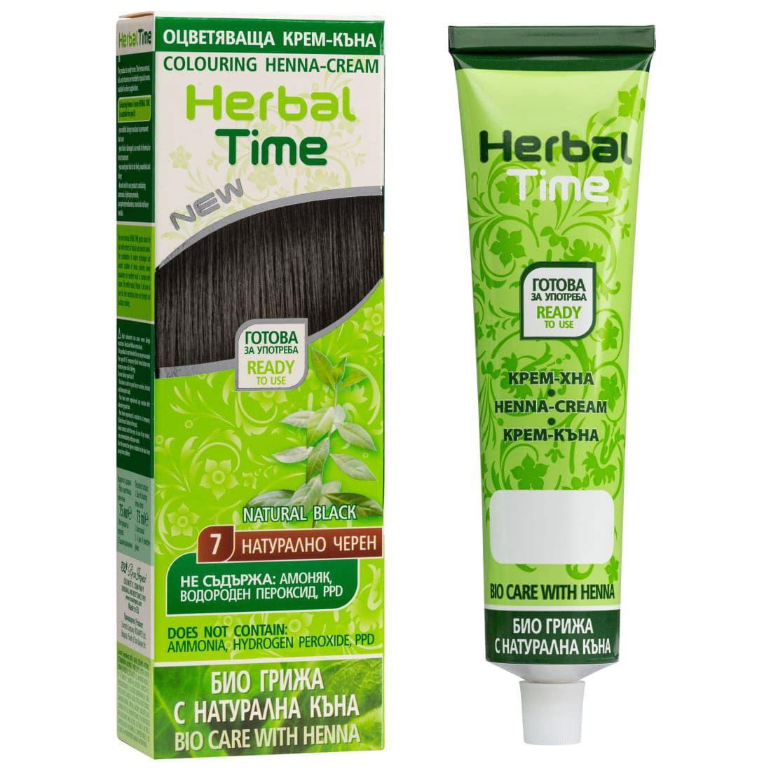 HERBAL TIME Henna Haarverf zonder Ammoniak/PPD/Peroxide - 75ml | MISTER33.COM