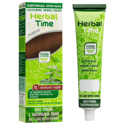 HERBAL TIME Henna Haarverf zonder Ammoniak/PPD/Peroxide - 75ml | MISTER33.COM