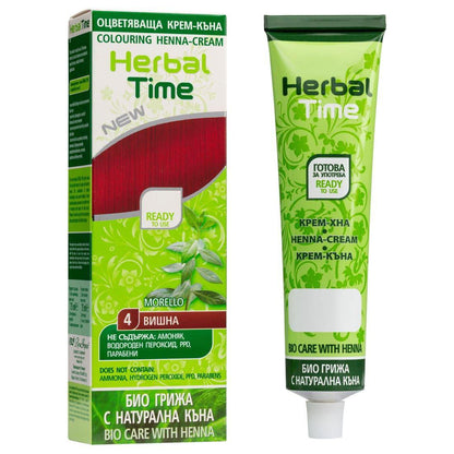 HERBAL TIME Henna Haarverf zonder Ammoniak/PPD/Peroxide - 75ml | MISTER33.COM