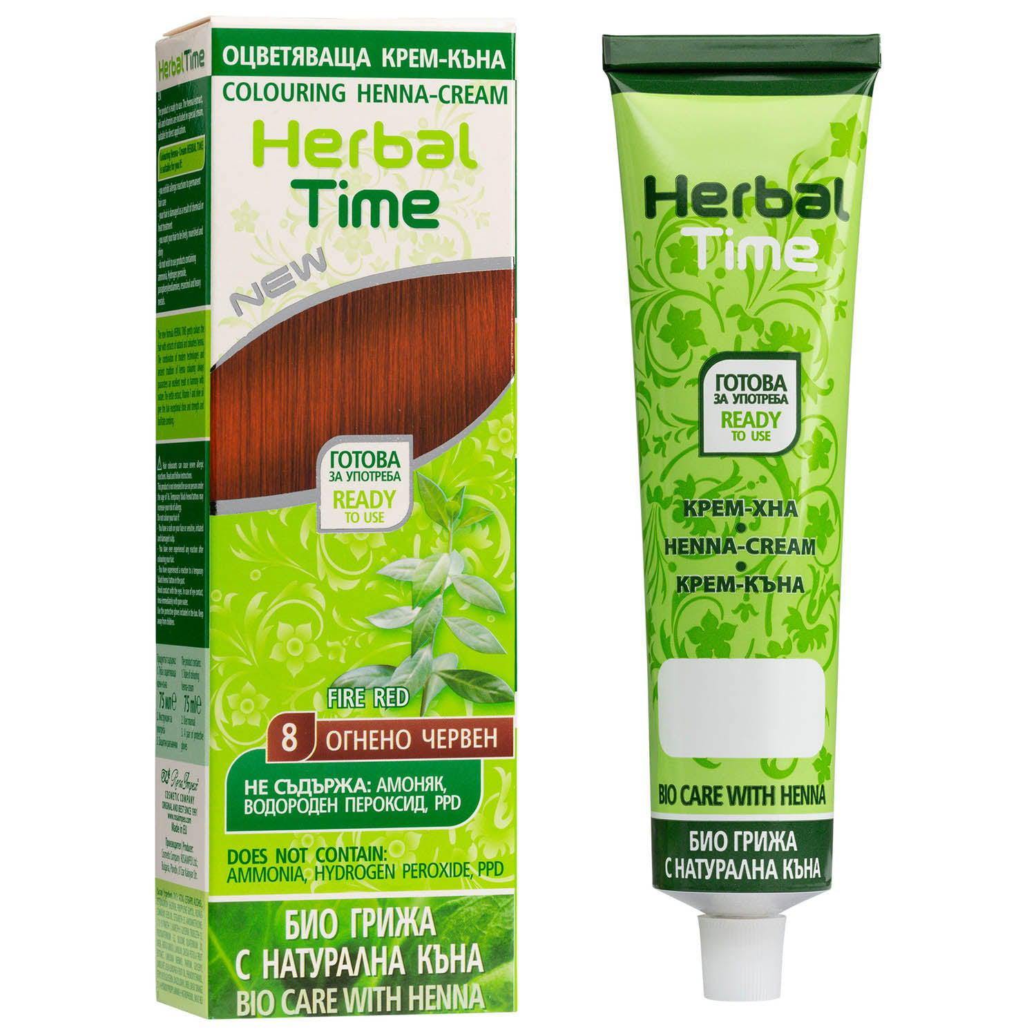 HERBAL TIME Henna Haarverf zonder Ammoniak/PPD/Peroxide - 75ml | MISTER33.COM