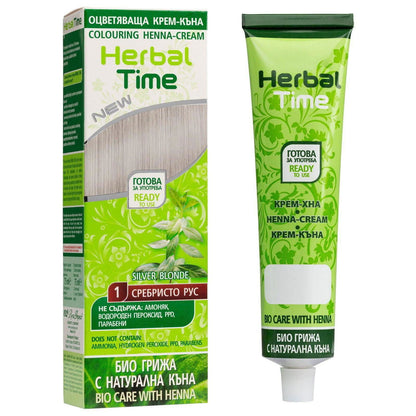 HERBAL TIME Henna Haarverf zonder Ammoniak/PPD/Peroxide - 75ml | MISTER33.COM