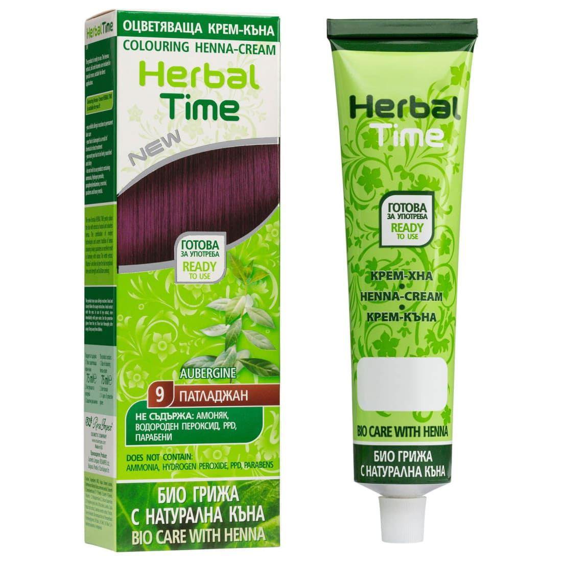 HERBAL TIME Henna Haarverf zonder Ammoniak/PPD/Peroxide - 75ml | MISTER33.COM