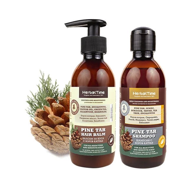 Herbal Time Dennenhars Shampoo + Haarbalsem Voordeelverpakking – 2 x 240ml