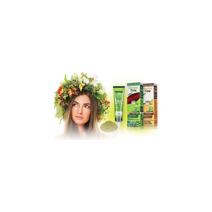 Herbal Time Henna Haarverf zonder Ammoniak/PPD/Peroxide – sfeerfoto met model