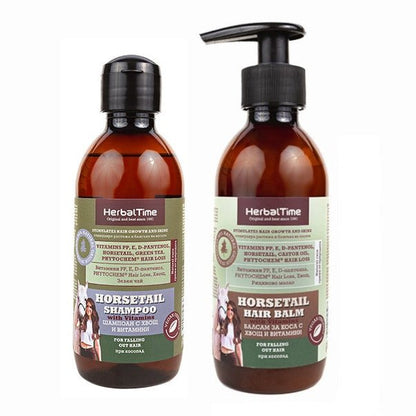 HERBAL TIME Herbal Time Horsetail Shampoo voor Vochtarme Hoofdhuid en Futloos Haar - 240ml | MISTER33.COM