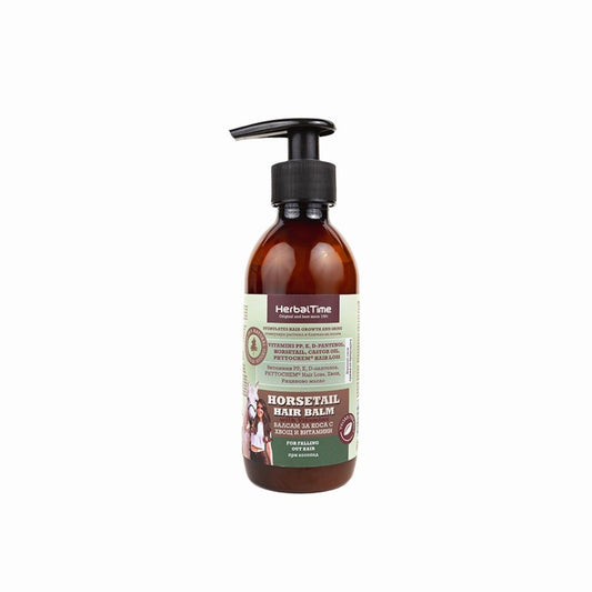 HERBAL TIME Horsetail Hair Balm voor Vochtarme Hoofdhuid en Futloos Haar - 240ml | MISTER33.COM