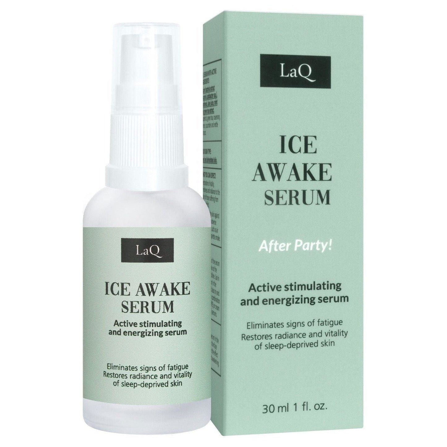 LaQ Ice Awake Afterparty Gezichtsserum Vermoeide en Uitgedroogde Huid - 30ml | MISTER33.COM