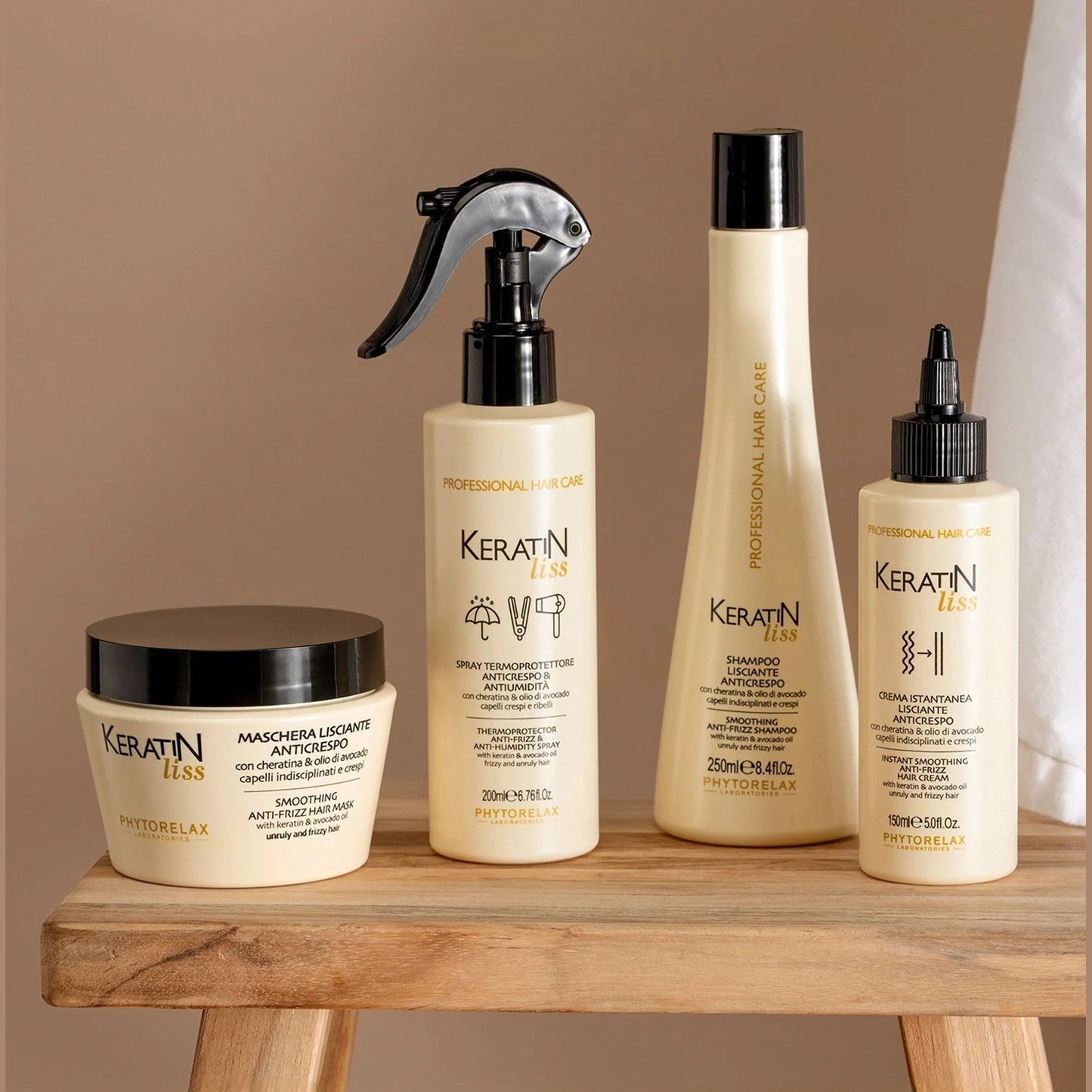 PHYTORELAX Keratin Liss Anti - Frizz Crème Pluizig Haar - 150ml | MISTER33.COM