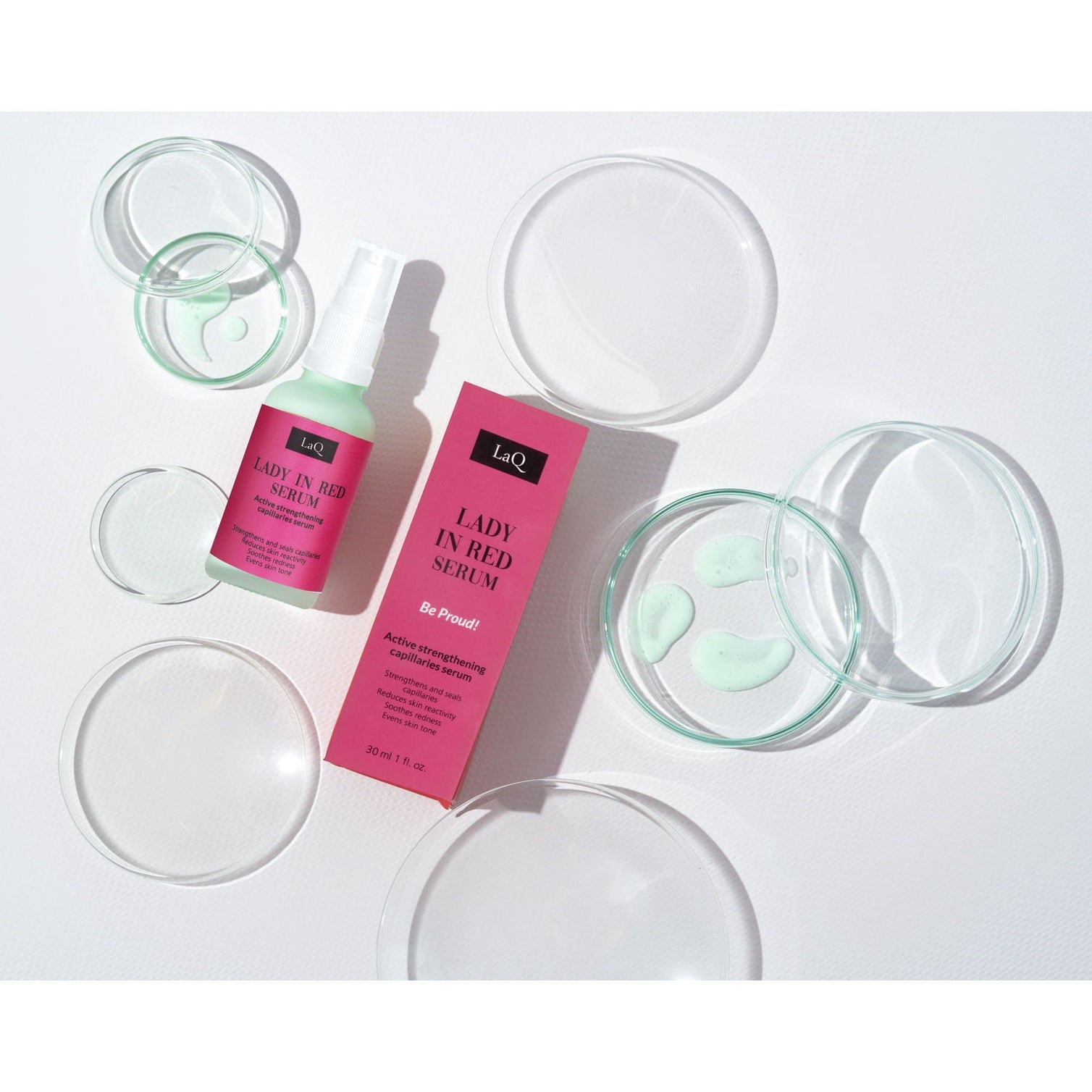 LaQ Lady in Red Gezichtsserum Anti Rode Huid - 30ml | MISTER33.COM