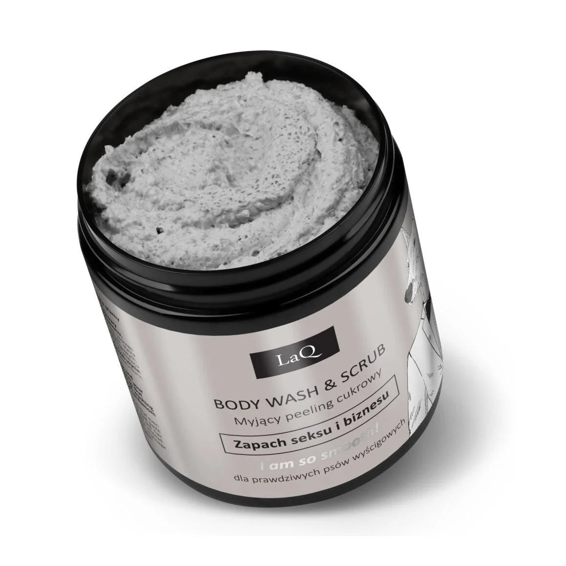 LaQ Body Wash & Scrub Grinding Paste Doberman – textuur
