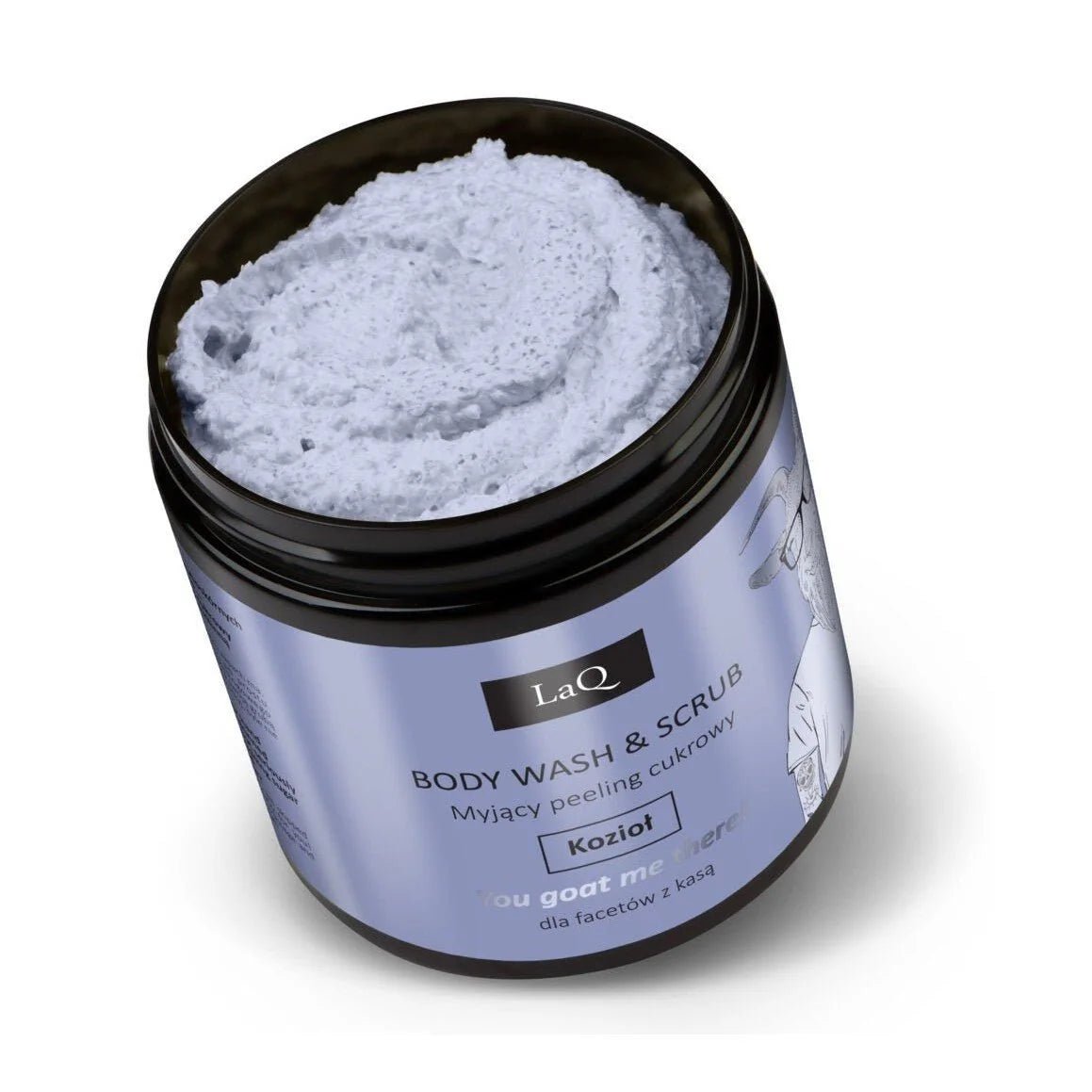 LaQ Body Wash & Scrub Grinding Paste Hoppy Goat – textuur